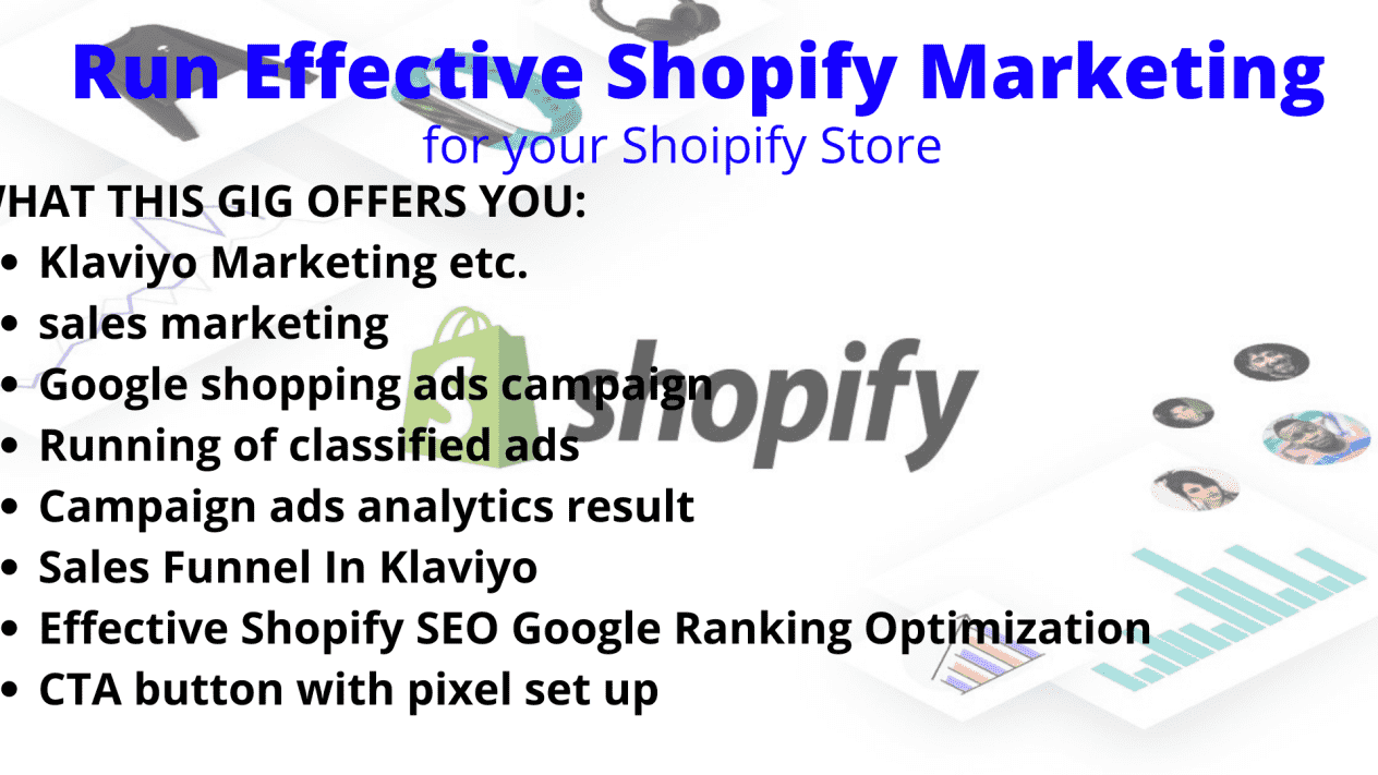 I will do ROI highly klaviyo shopify email marketing shopify sms marketing seo traffic