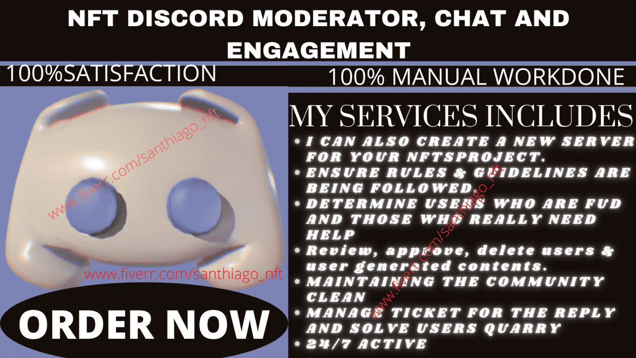I will be a discord server moderator and a community manager