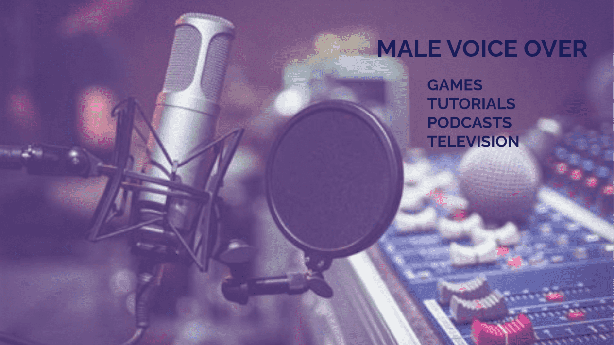 Male voice over in 24 hours, up to 1500 words