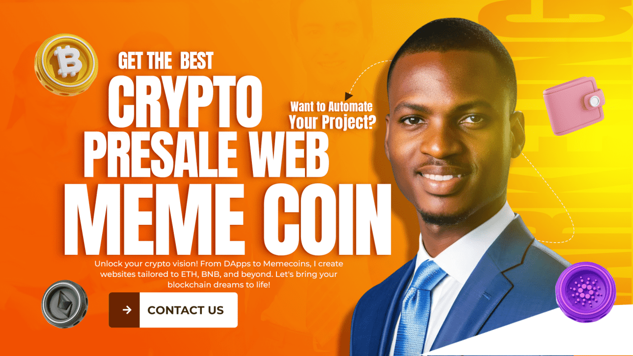 I will develop crypto website, crypto currency website, Meme coin website