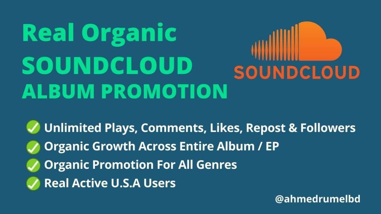 I will do quality organic soundcloud promotion through my network
