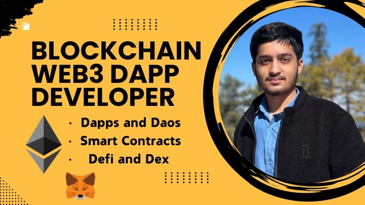 I will be your blockchain developer creating dapps and smart contracts