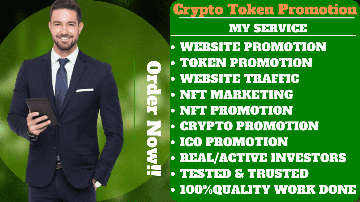 I will crypto telegram promotion nft, opensea, crypto, ico, token promotion