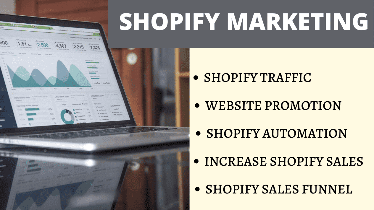 I will do shopify marketing, shopify sales funnel, shopify SEO, shopify traffic