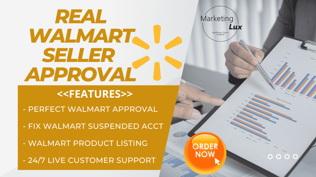 I will do complete walmart setup, walmart seller approval on walmart marketplace