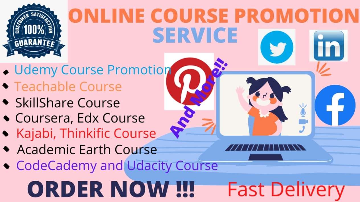 I will do organic promotion for your online course website