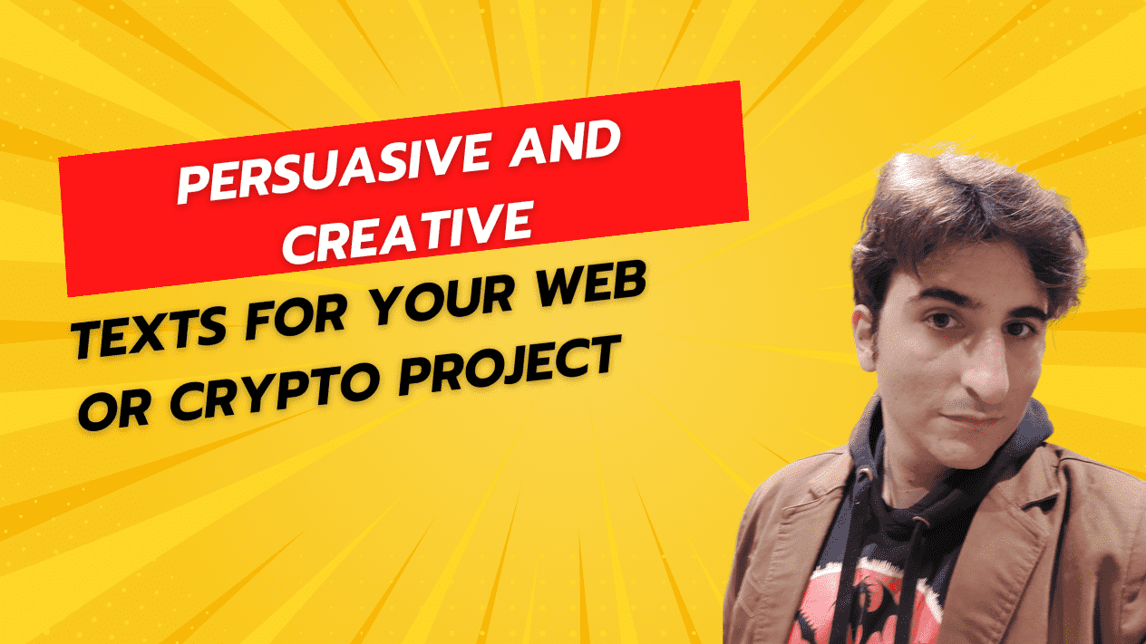 I will write persuasive and creative texts for your web or crypto project