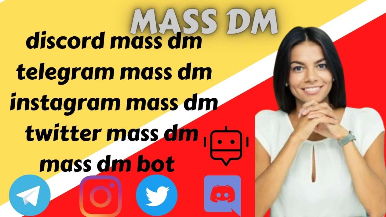 i will do telegram, discord, twitter bulk mass dms messages to promote your crypto project