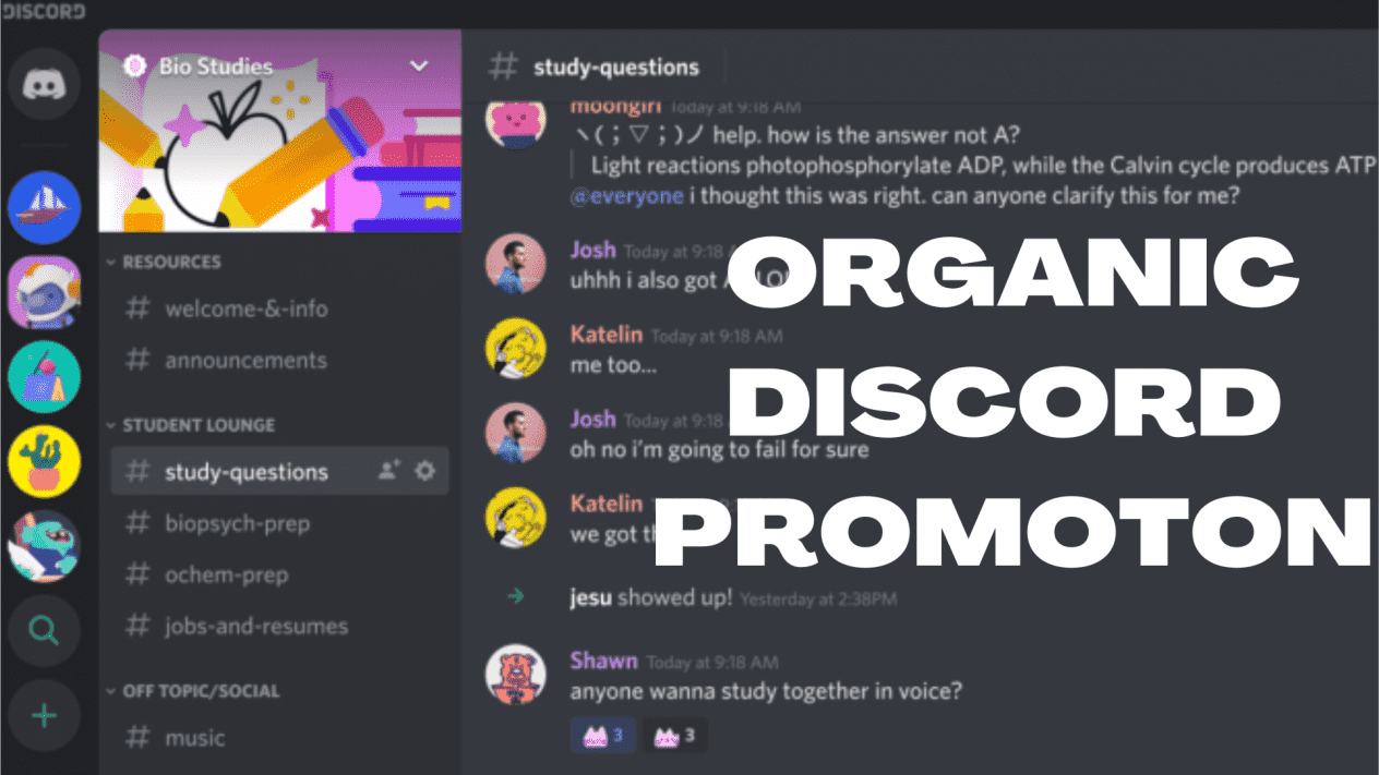 I will promote organically your discord nft and crypto project