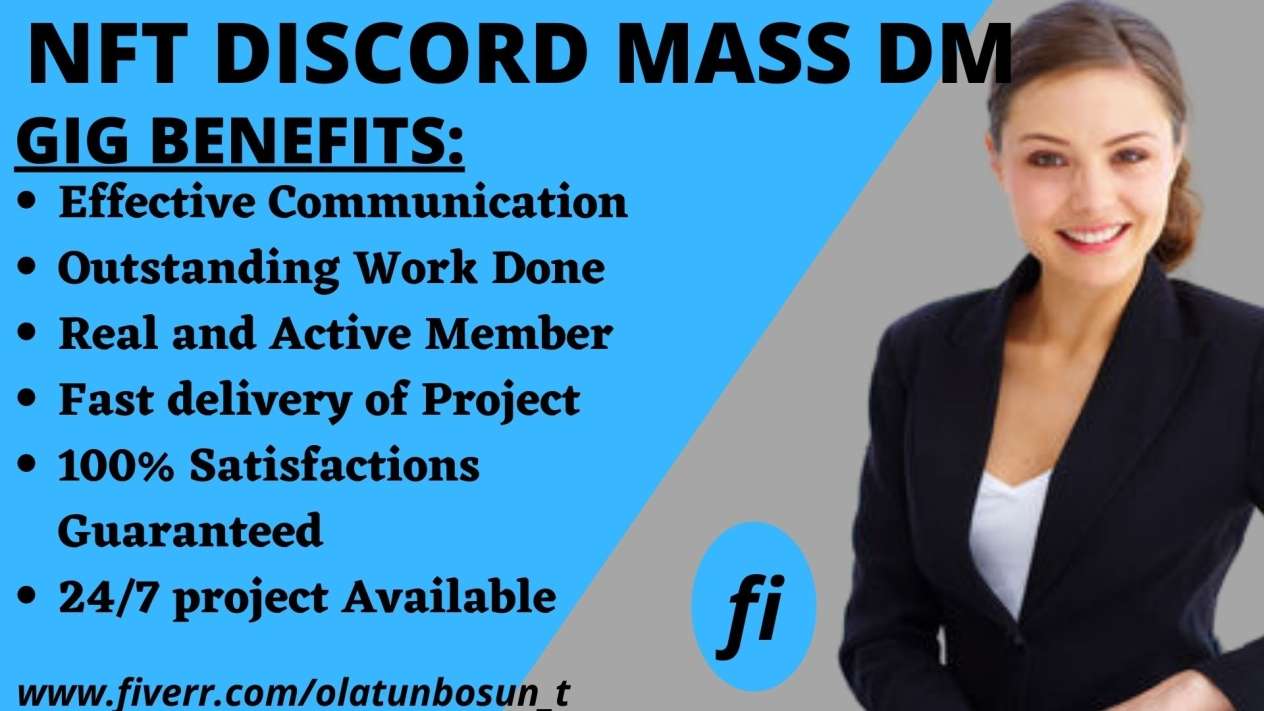 I will nft discord mass dm, twitter, telegram mass dm