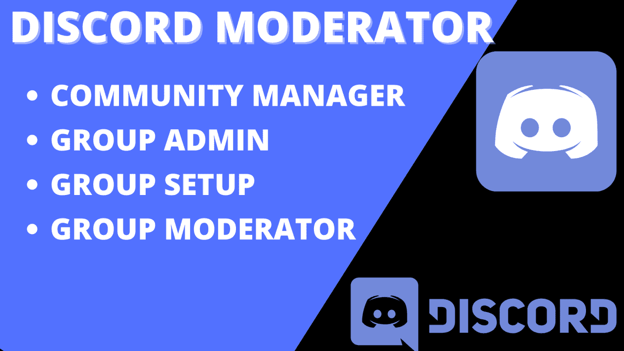 I will become your discord server moderator and staff