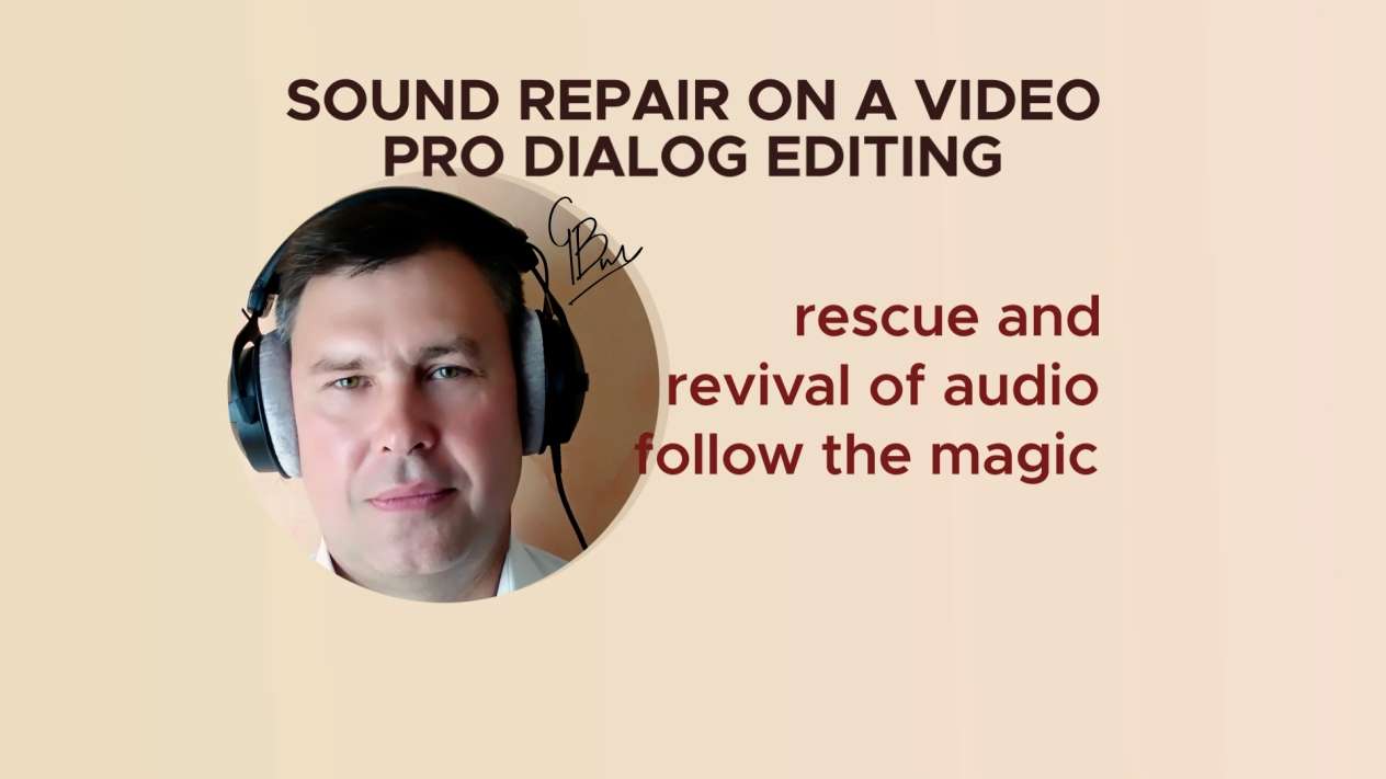 I Will do Audio Clean Up and Dialogue Editing for Video