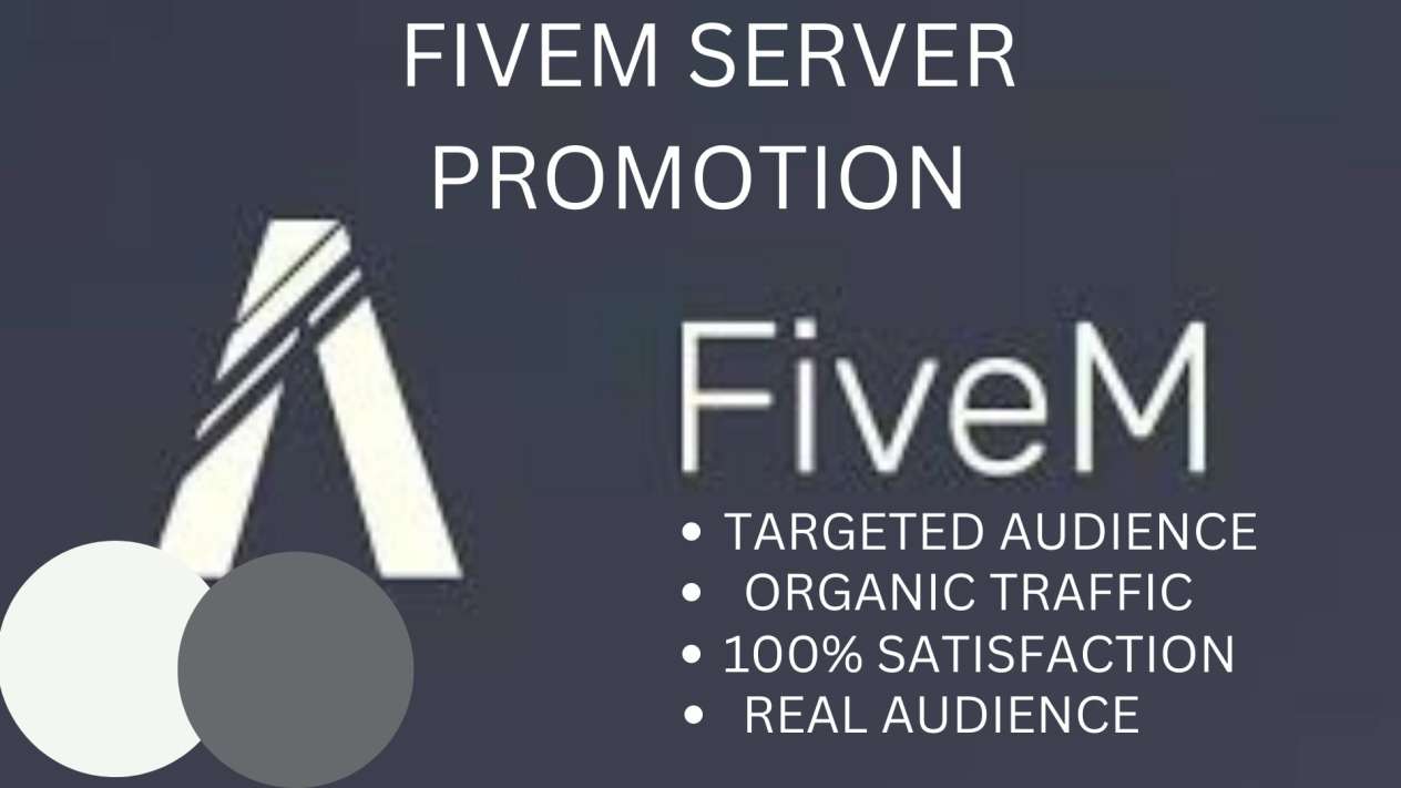 I will will do fivem server promotion, fivem promotion