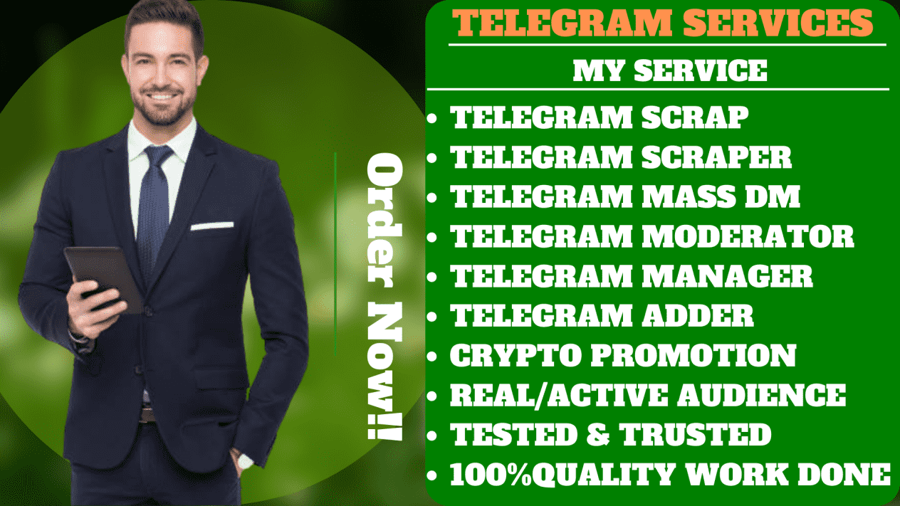 do telegram scrap, telegram scraper, telegram adder and telegram promotion