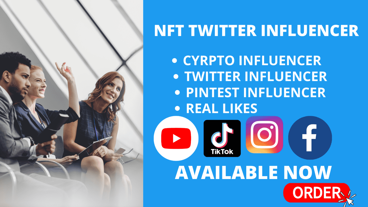 I will do a great NFT influencer for Instagram, YouTube, twitter