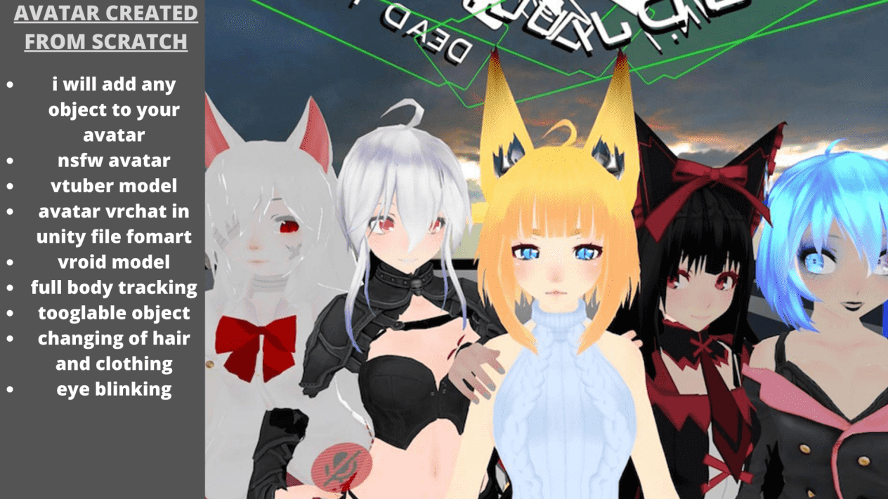 VRCHAT AVATAR COMMISSION Custom Vroid Model for Streaming and  Etsy