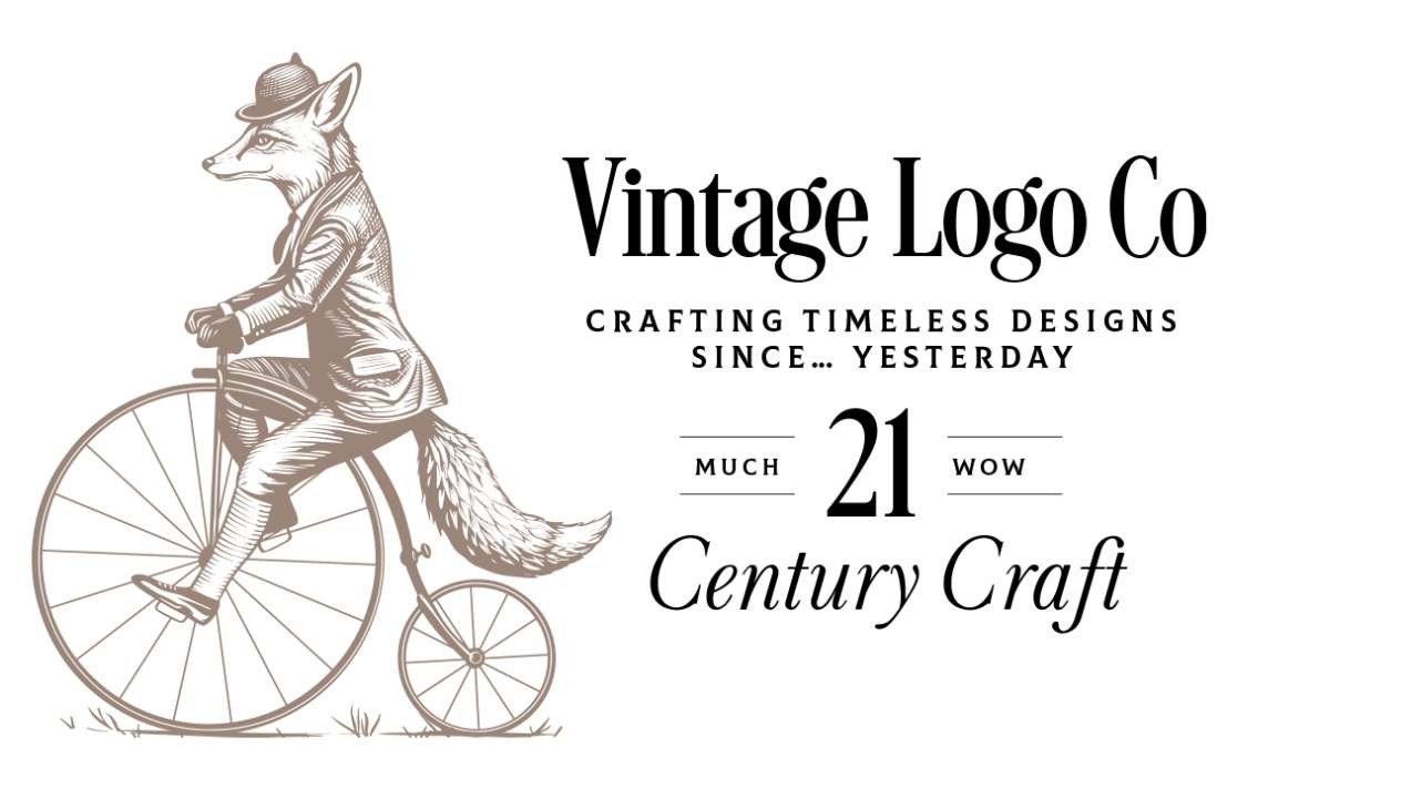 Vintage Logo Design with Custom Lettering & Engraving for Small Businesses