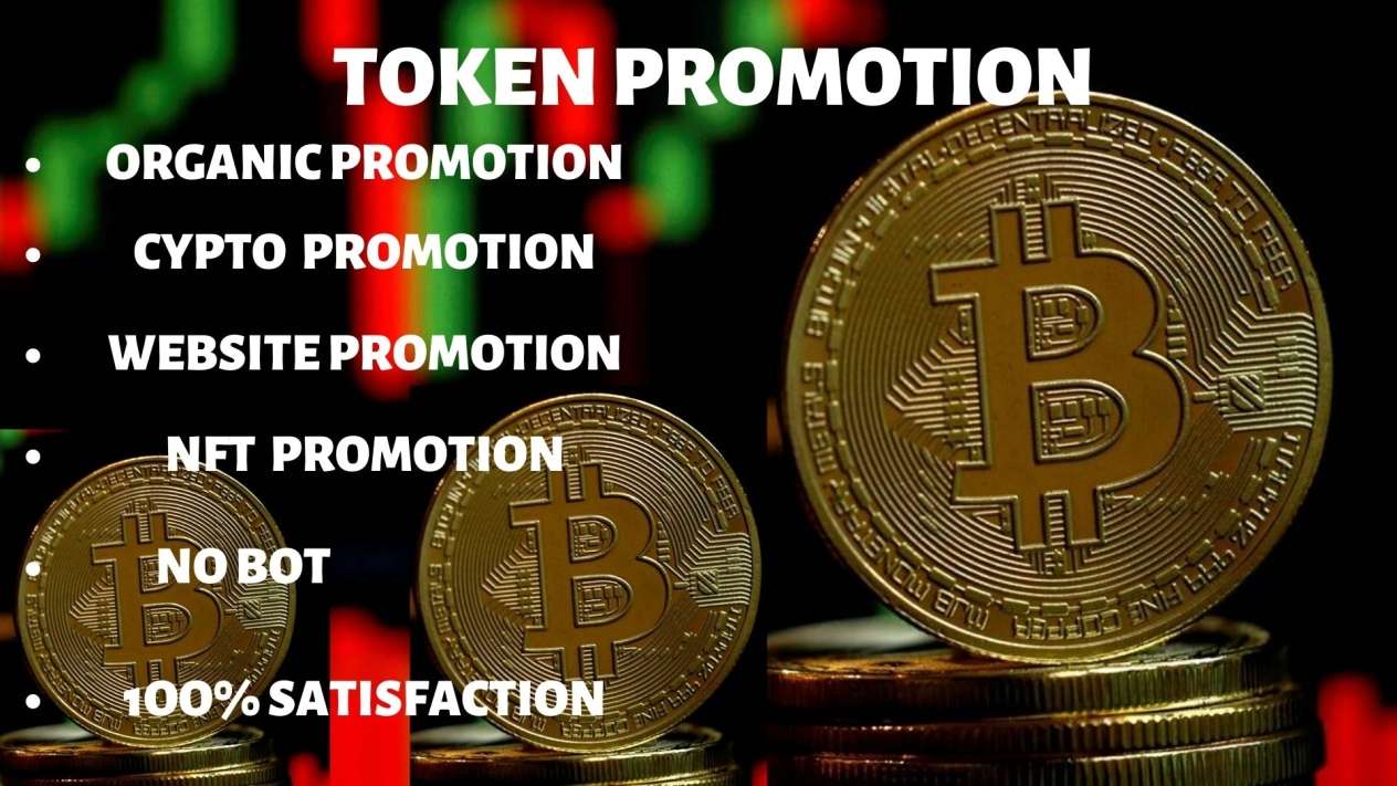 I will promote your crypto token, nft, website and crypto project organic promotion