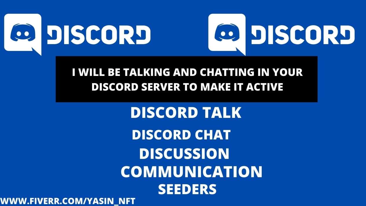 I WILL ACTIVELY CHAT IN YOUR NFT DISCORD SERVER