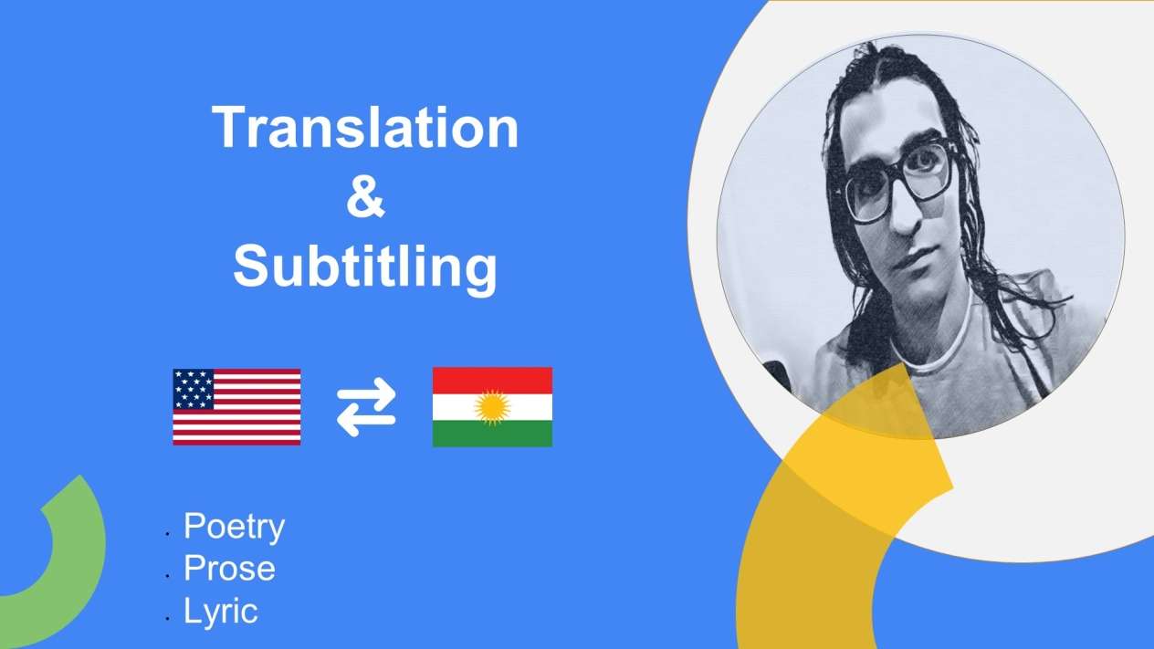 I will translate and subtitle your videos kurdish and english