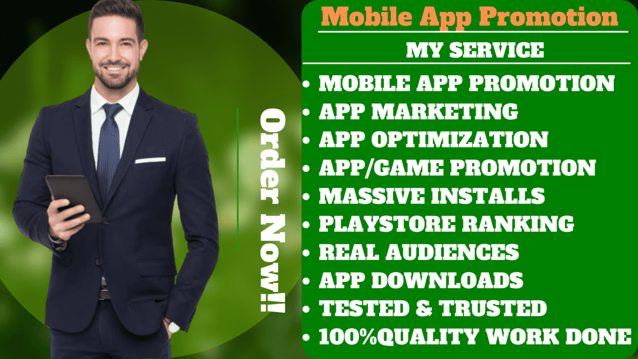 I will do viral mobile app promotion app marketing for mobile app or game