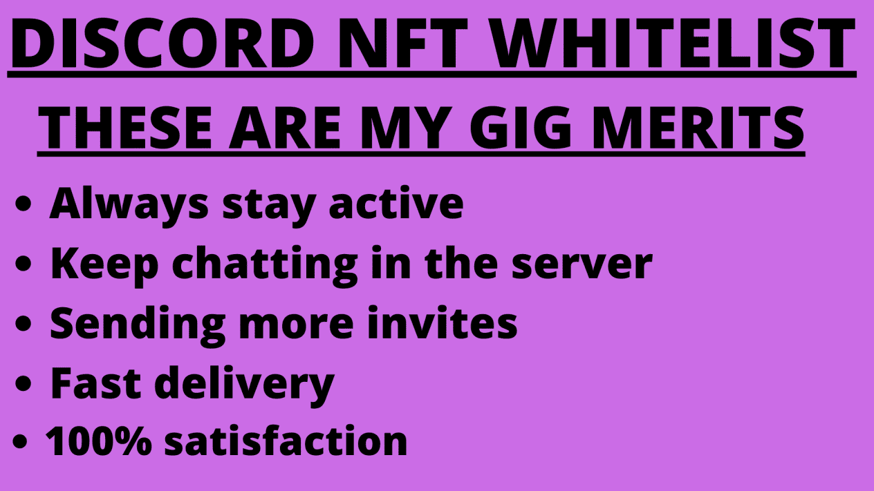 I will do discord whitelist, chat, leveling, discord invite