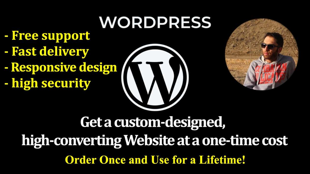 wordpress: I will build your dream website, professional and responsive wordpress design