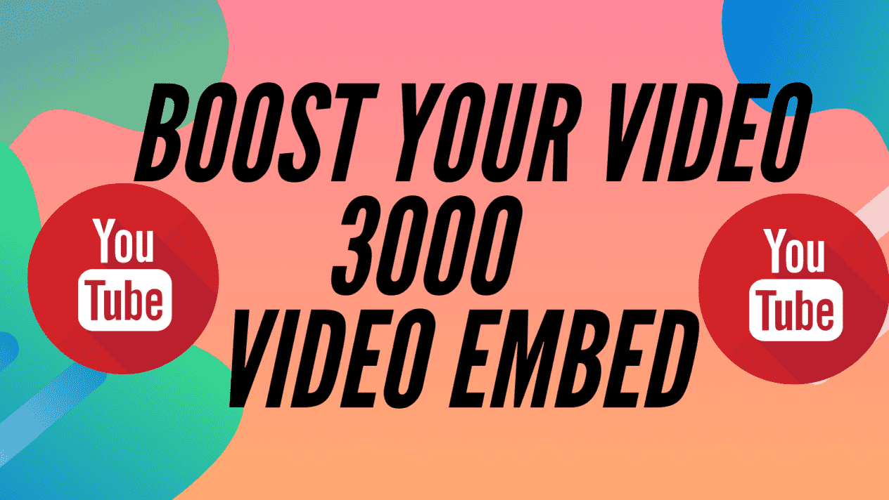 I will embed youtube video in 3000 video sharing sites