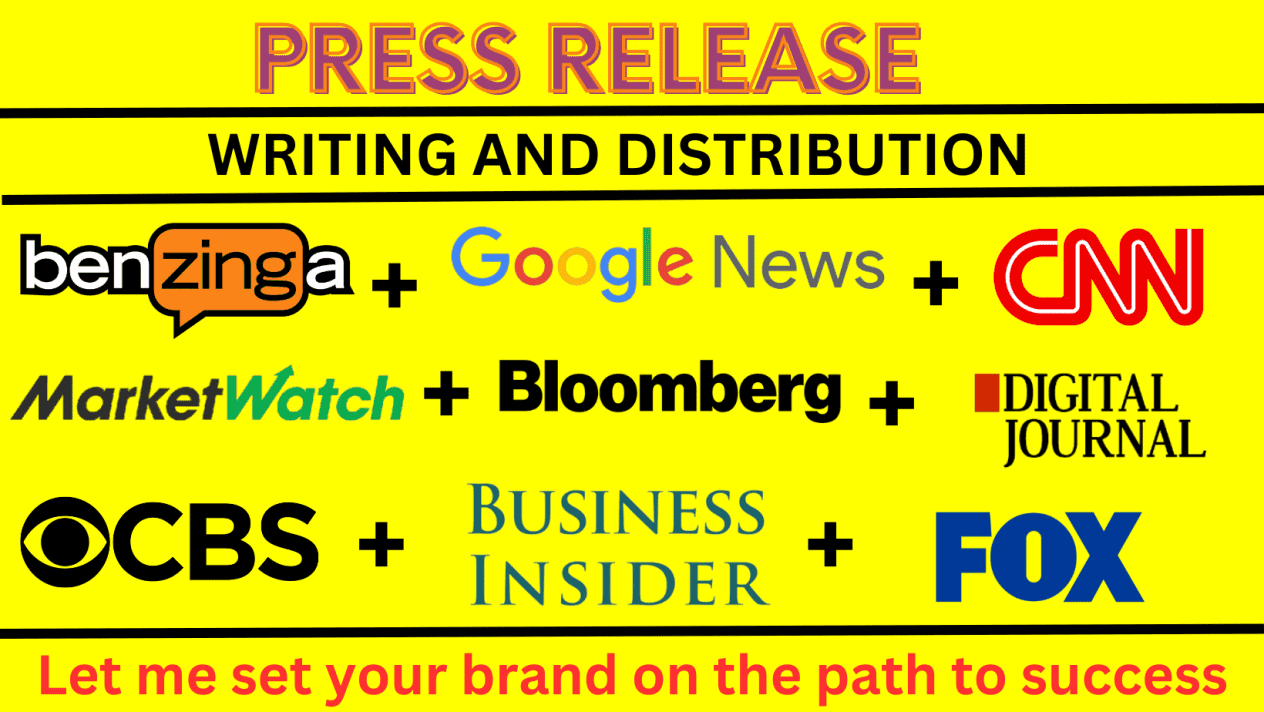 I will write press release writing and press release distribution