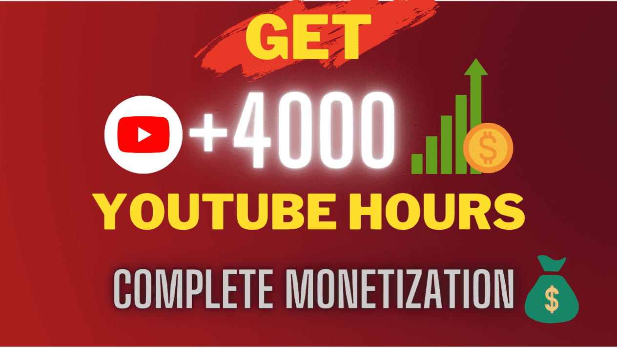I will do organic youtube promotion to complete your channel monetization
