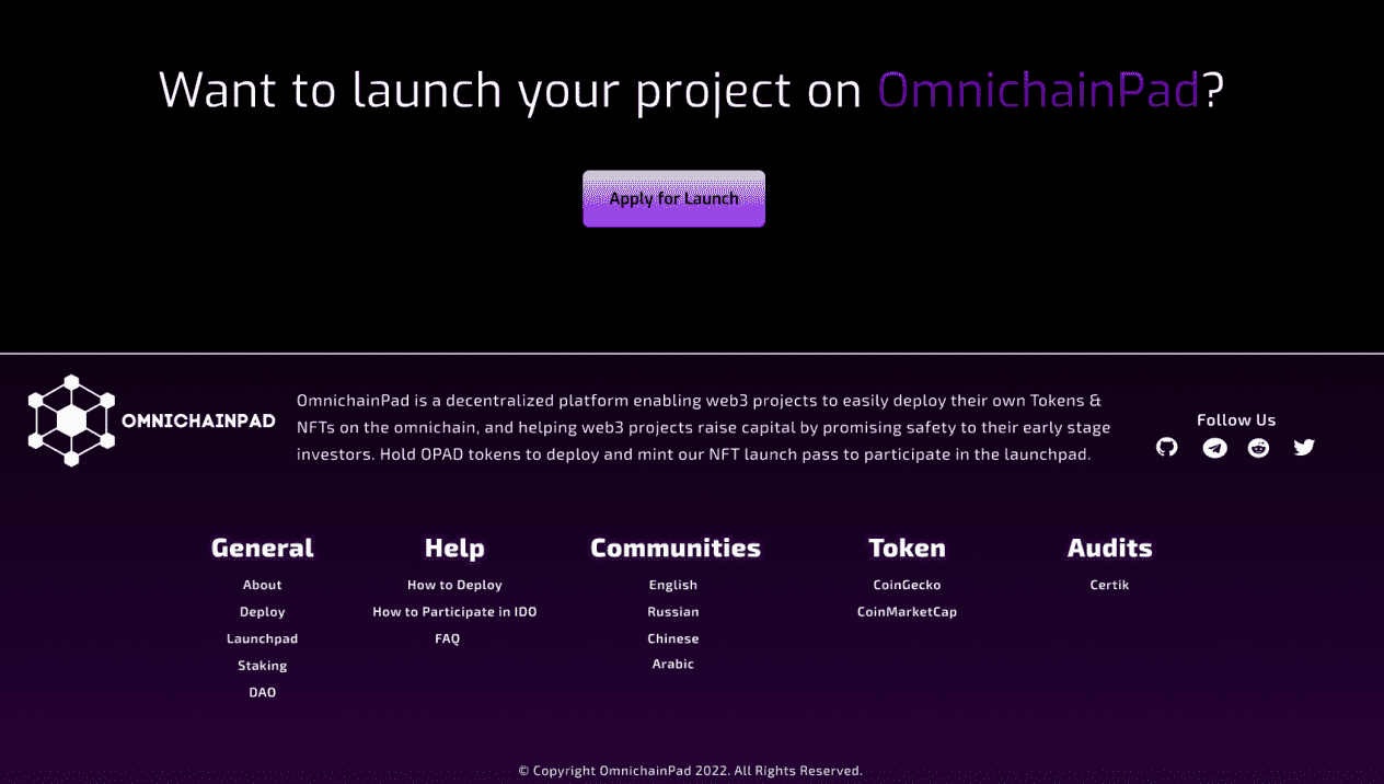 Launchpad platform for omnichain NFT and tokens deployment. image 2