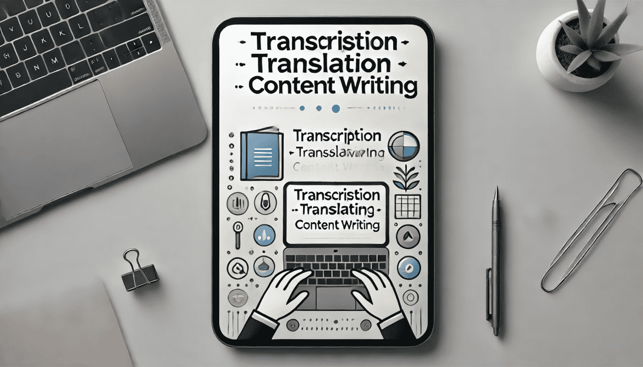 Transcription, Translation, Content Writing Services & Other Text Related Services