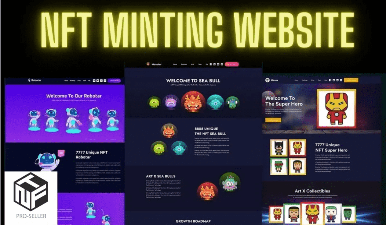 I will create nft minting website, nft minting engine, nft mint function