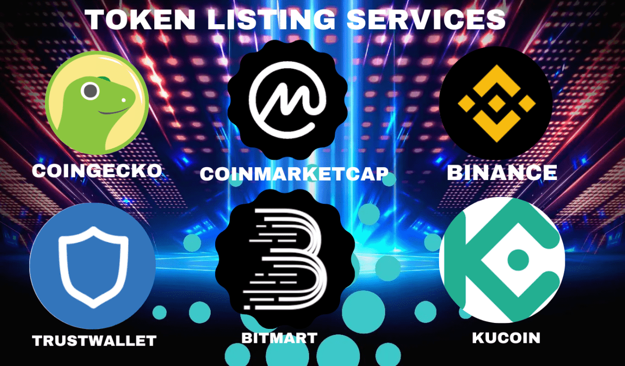 I will successfully list token or coin on coinmarketcap, coingecko and other top exchange website