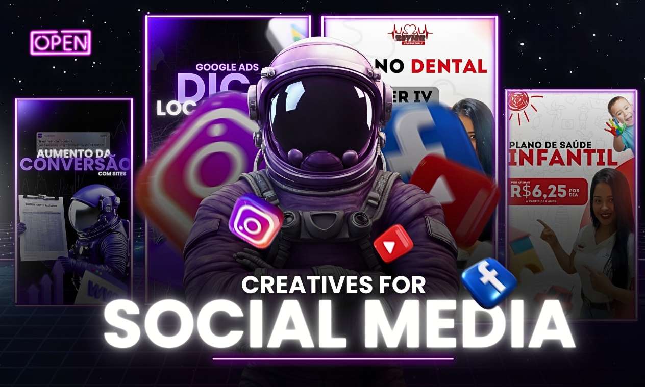 I will create creative designs for social media posts