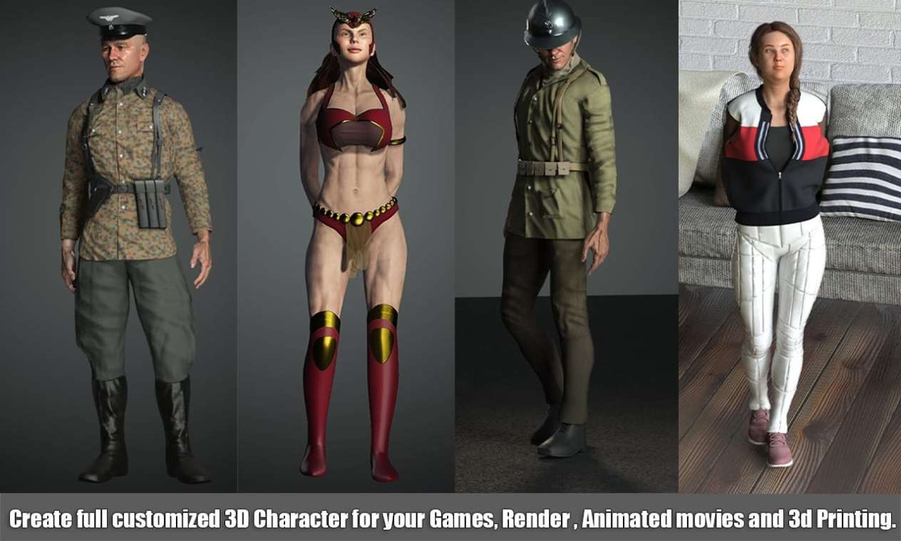 I will create awesome 3d character modeling and rigging