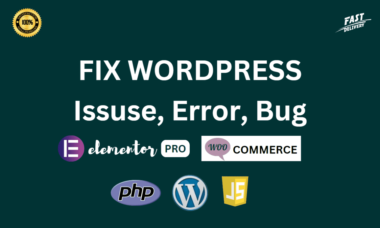 I will fix WordPress issues, errors, bugs, update your website