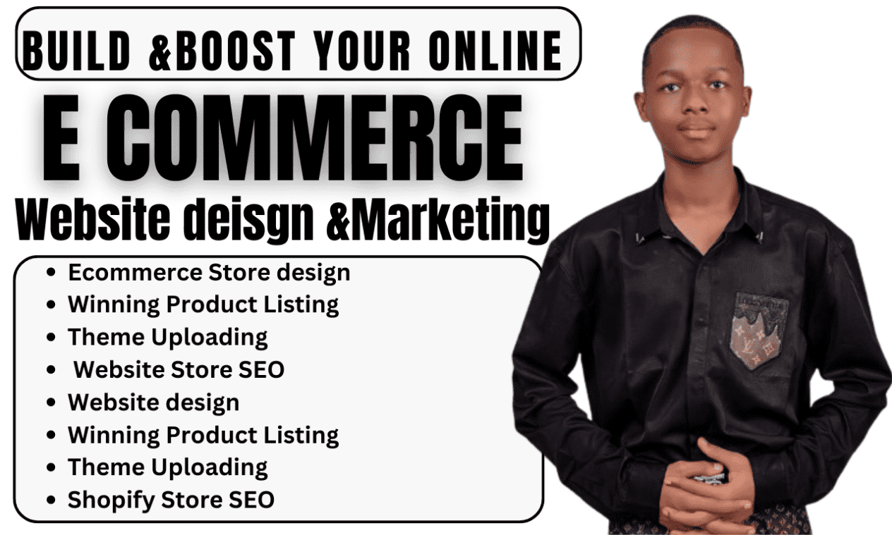 I will setup and design your Shopify Store and Dropshipping Website store design, shopify email marketing