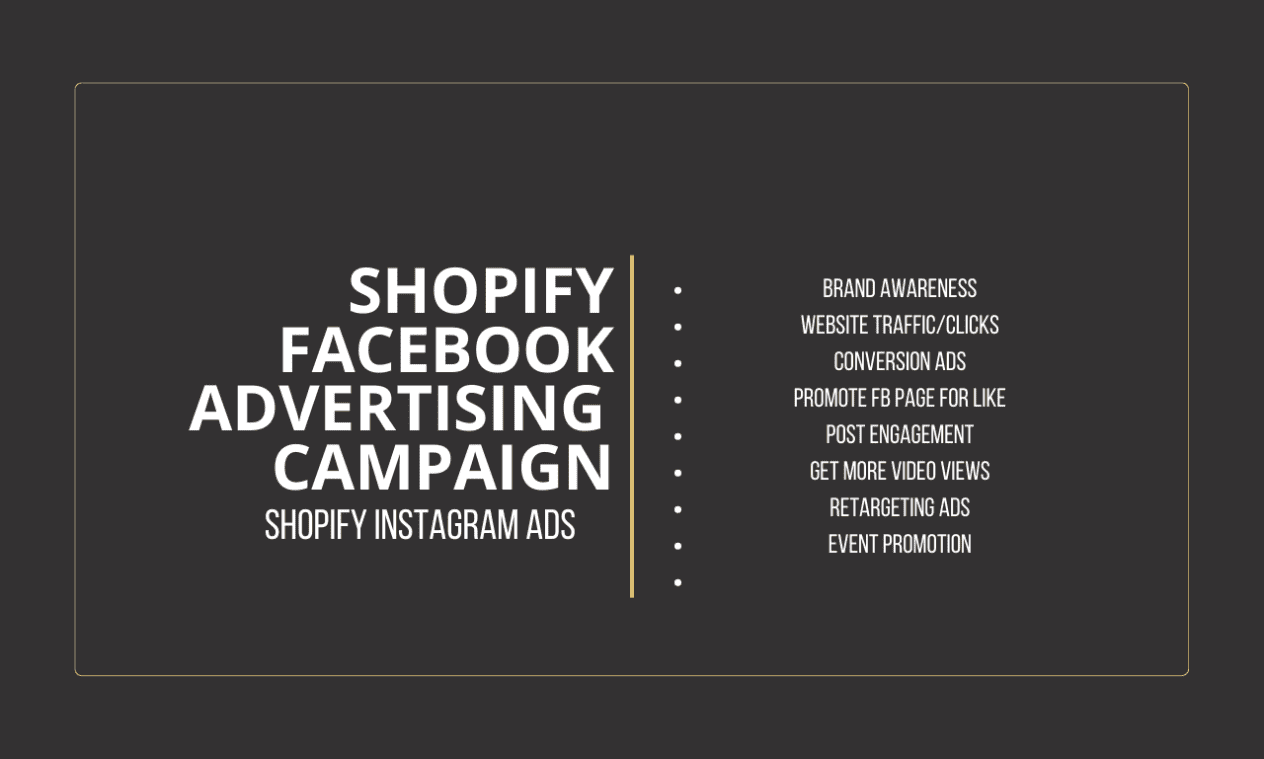 I will run and optimize shopify facebook ads campaign fb advertising campaign