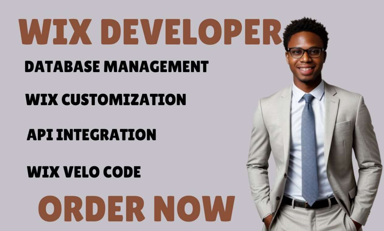 I will be your wix developer for wix site with wix code velo databases