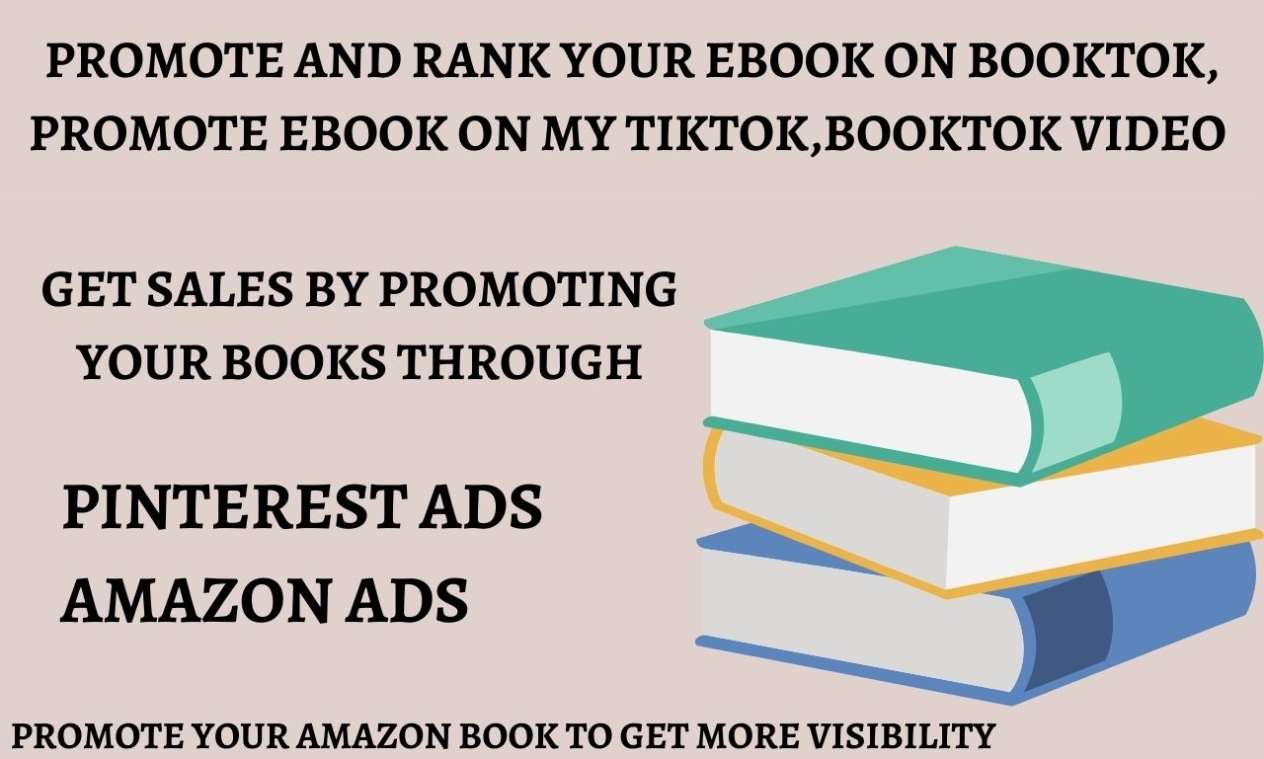 I will promote your book on my Tiktok rank your ebook, booktok video