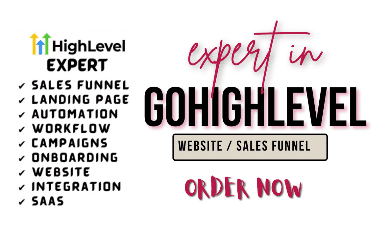 I will provide gohighlevel sales funnel, gohighlevel email automation, highlevel landing page