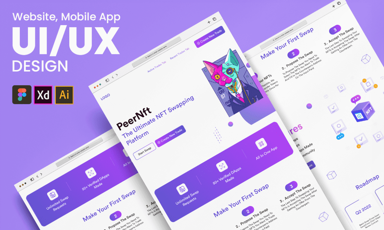 I will design landing page, uiux for website and mobile app