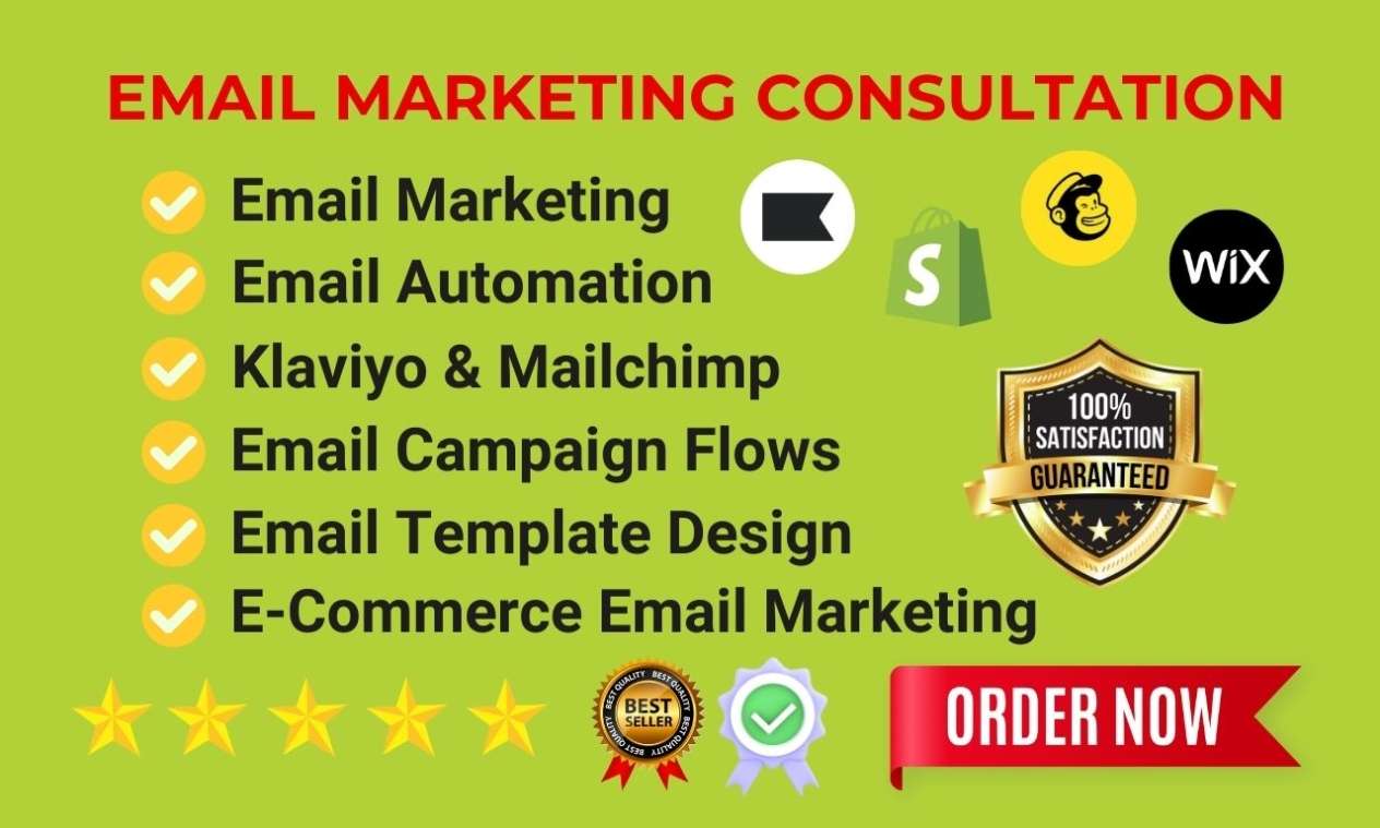 I will setup e-commerce email marketing klaviyo or mailchimp campaign