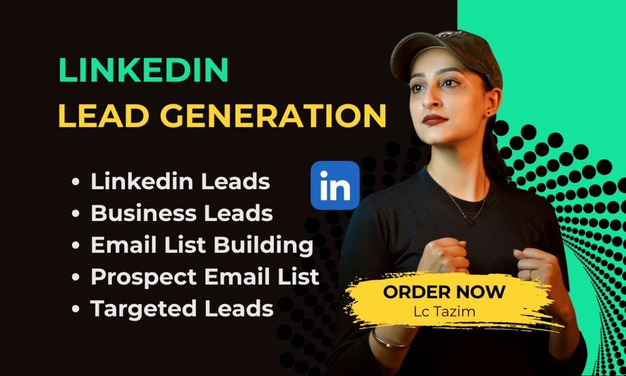 I will do LinkedIn Lead Generation, Prospect Email List, and Email Finding