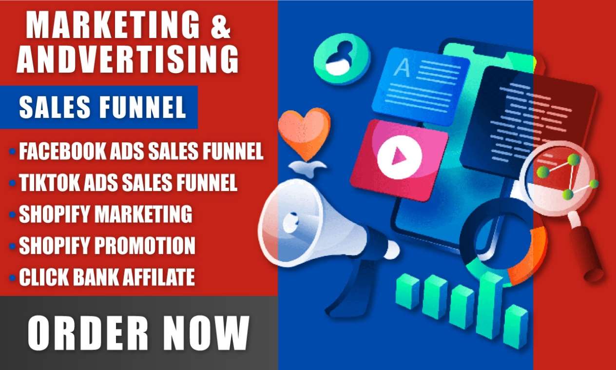 I will setup Facebook ads sales funnel, Tiktok ads ads campaign click funnel to boost sales,