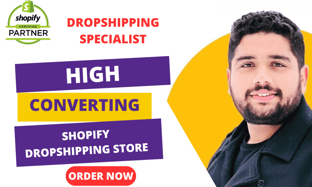 I will build a passive income dropshipping shopify store or shopify website