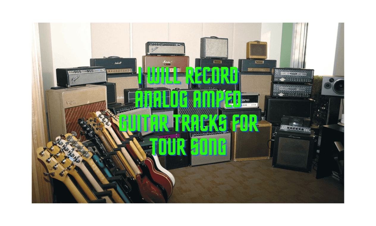 I will record professional analog amplificated guitar tracks