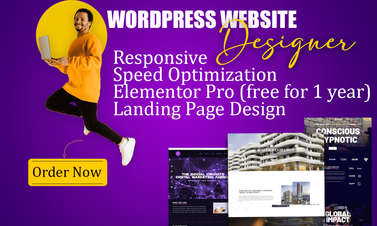 I will create , resign and clone or copy wordpress website for you