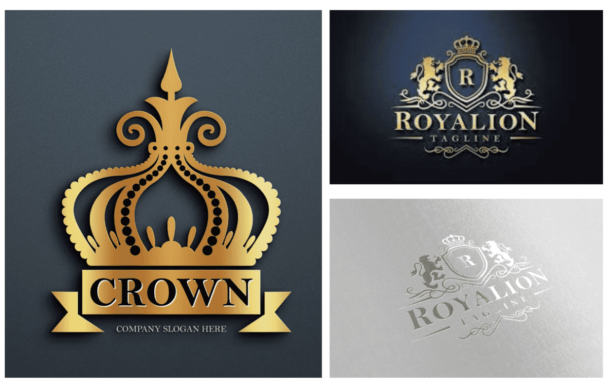 I will do unique crown jewelry lawyer minimalist luxury logo design